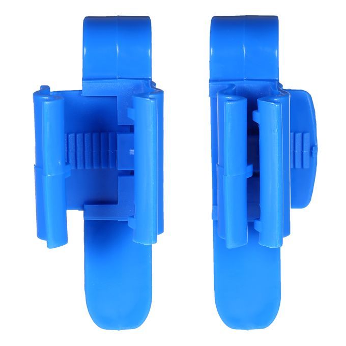 2pcs Multi-functional Hose Holder Blue Plastic Adjustable
