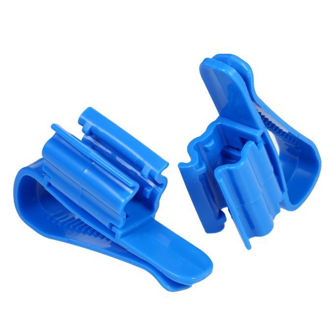 2pcs Multi-functional Hose Holder Blue Plastic Adjustable