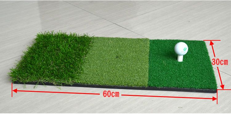 Fungreen Golf Hitting Mat 3 Grasses With Rubber Tee Holder