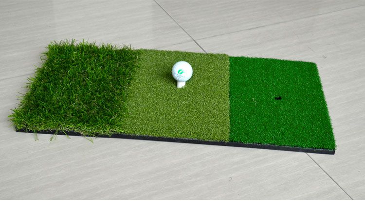 Fungreen Golf Hitting Mat 3 Grasses With Rubber Tee Holder