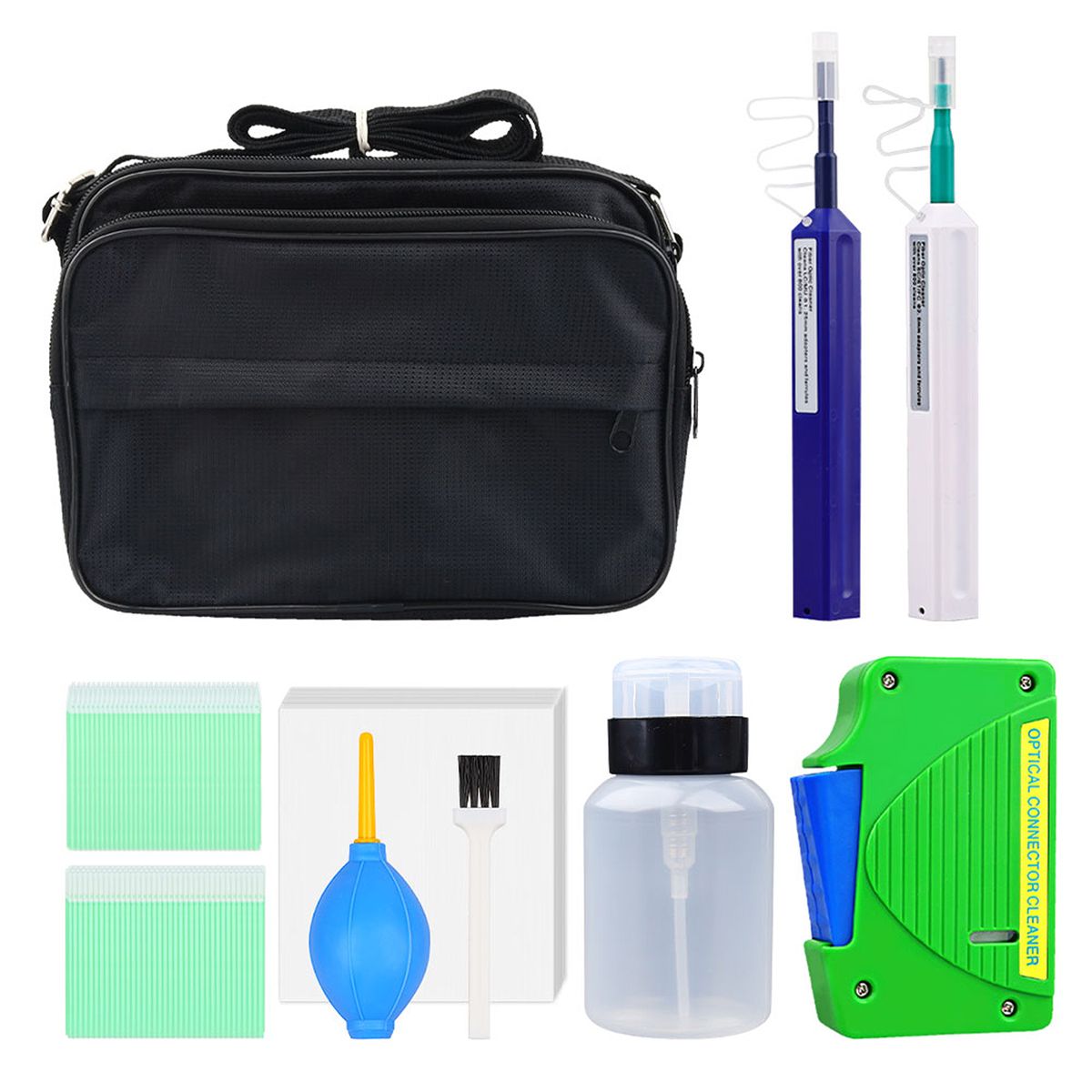 Optical Fiber End Face Cleaning Tool Set Fiber Optic