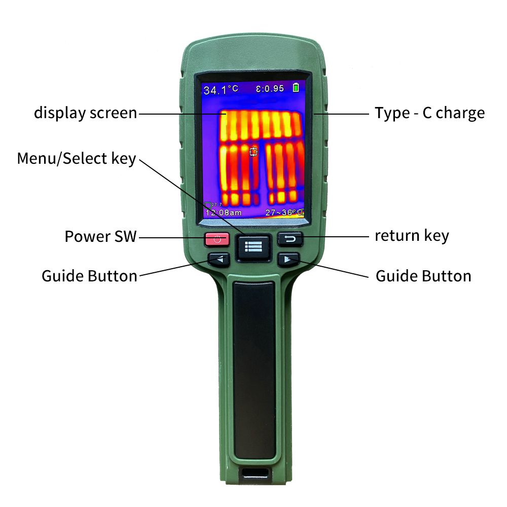 JD-108 160*120 Infrared Thermal Imager Portable Color