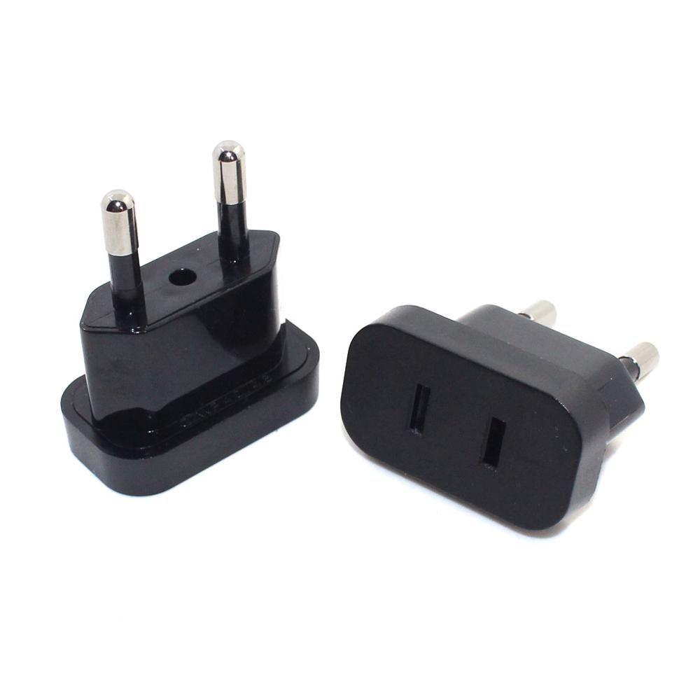 To European EU Travel Adapter With Ty Shutter Power Wall Plug Connector Adaptor