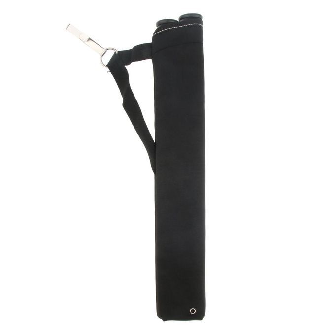 2 Tubes Archery Arrow Quiver Hip Holder Bag With Clip Bow Black
