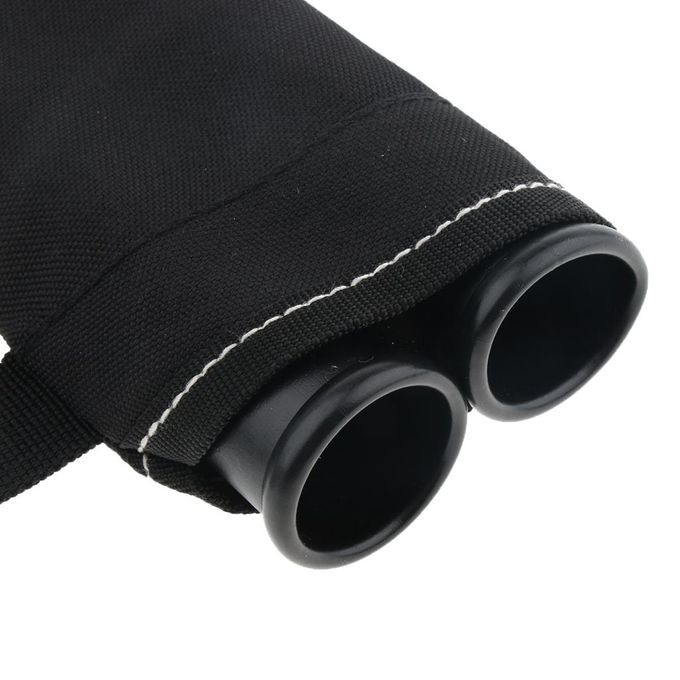 2 Tubes Archery Arrow Quiver Hip Holder Bag With Clip Bow Black