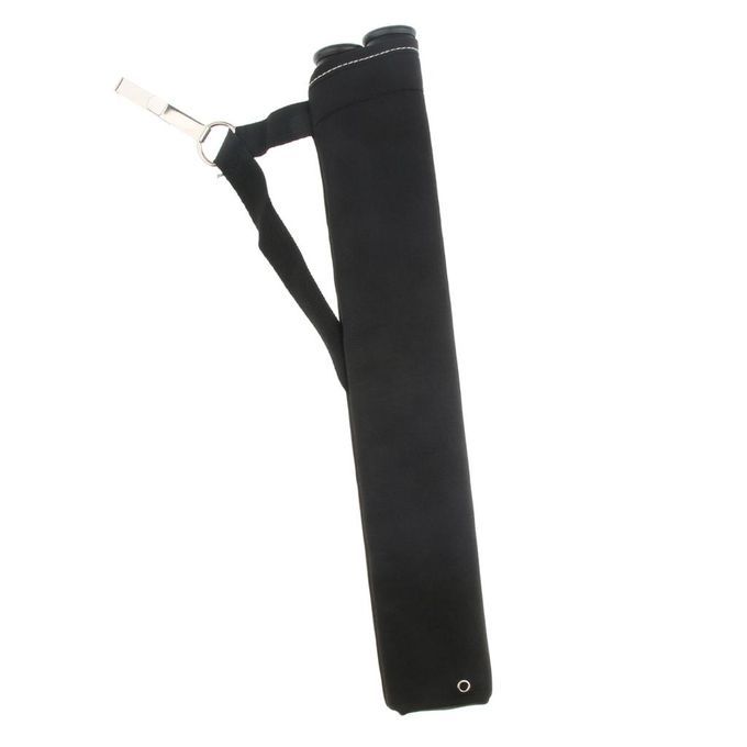 2 Tubes Archery Arrow Quiver Hip Holder Bag With Clip Bow Black