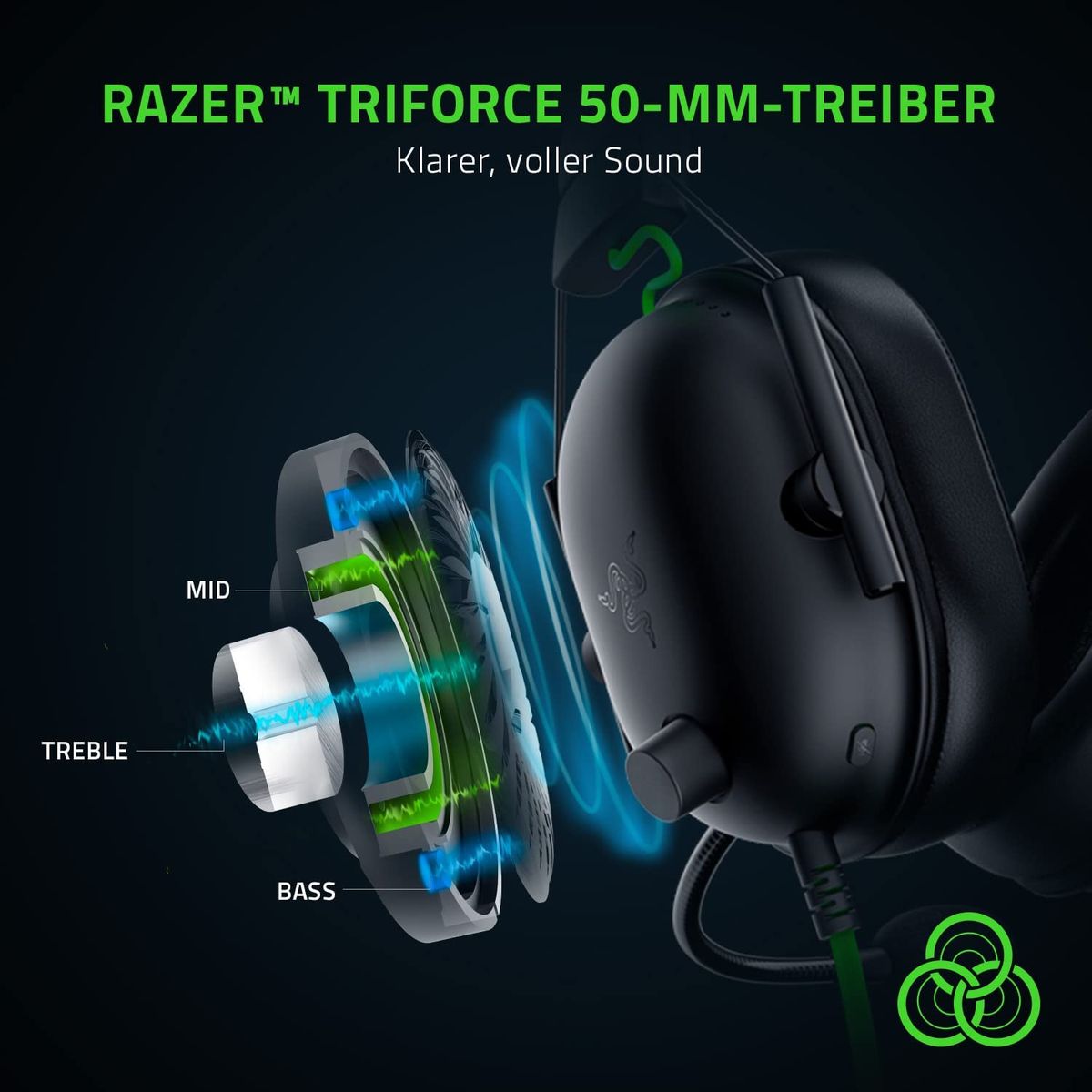 BlackShark V2 Wired Esports Gaming Headset + USB Sound Card