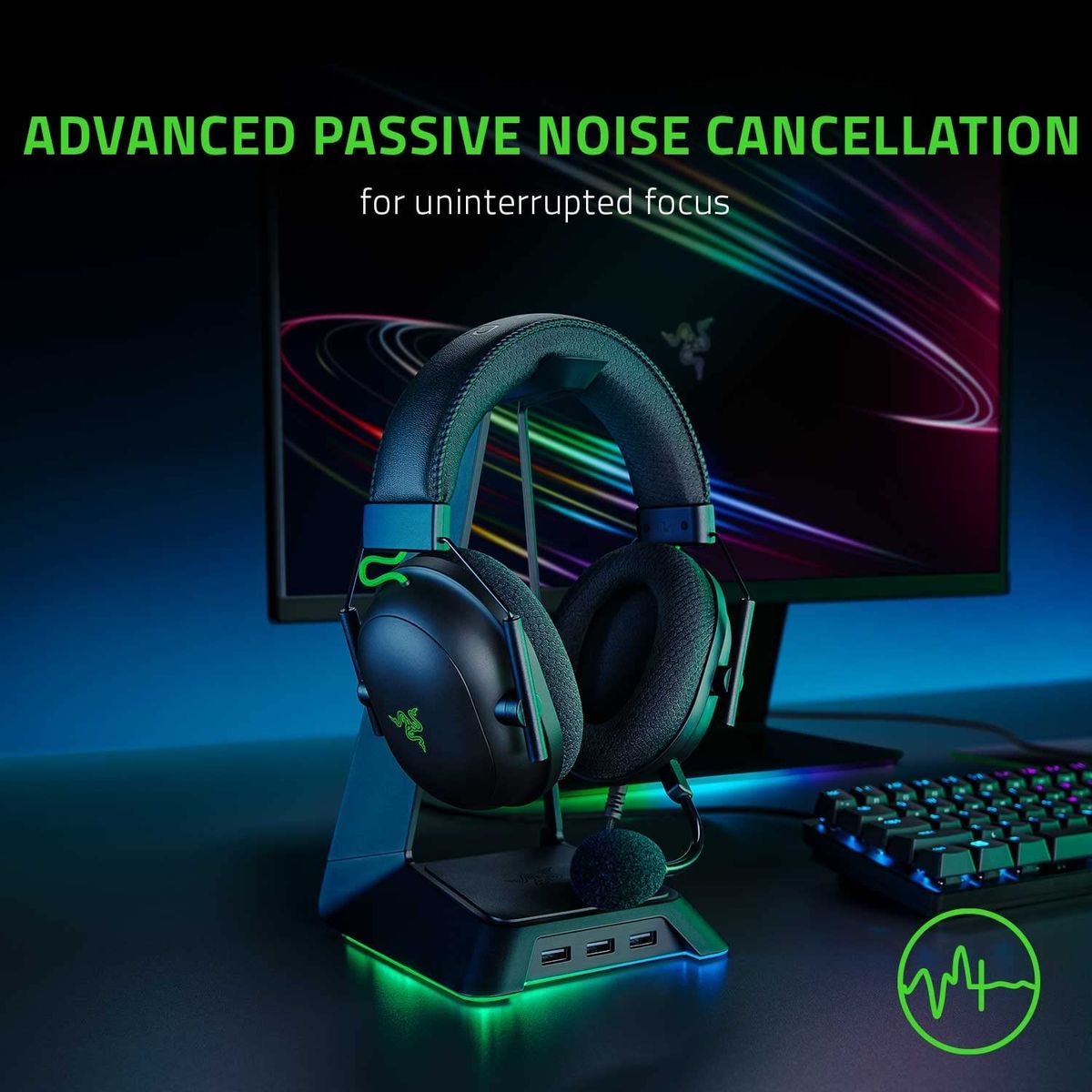 BlackShark V2 Wired Esports Gaming Headset + USB Sound Card