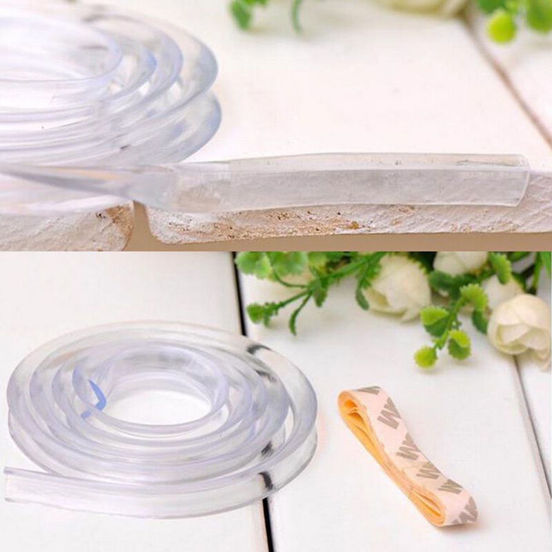 Baby Table Protector For Furniture Corner Guards Soft Silicone Cover For Furniture Wall Edge Bumper Strip Corner Protector 1 M