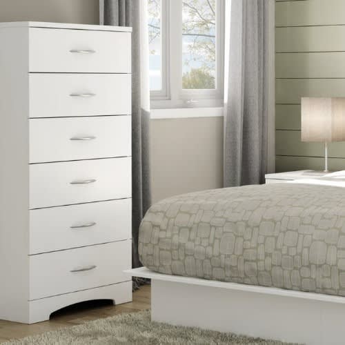 J Best Lingerie 6 Doors Chest Drawer  - White