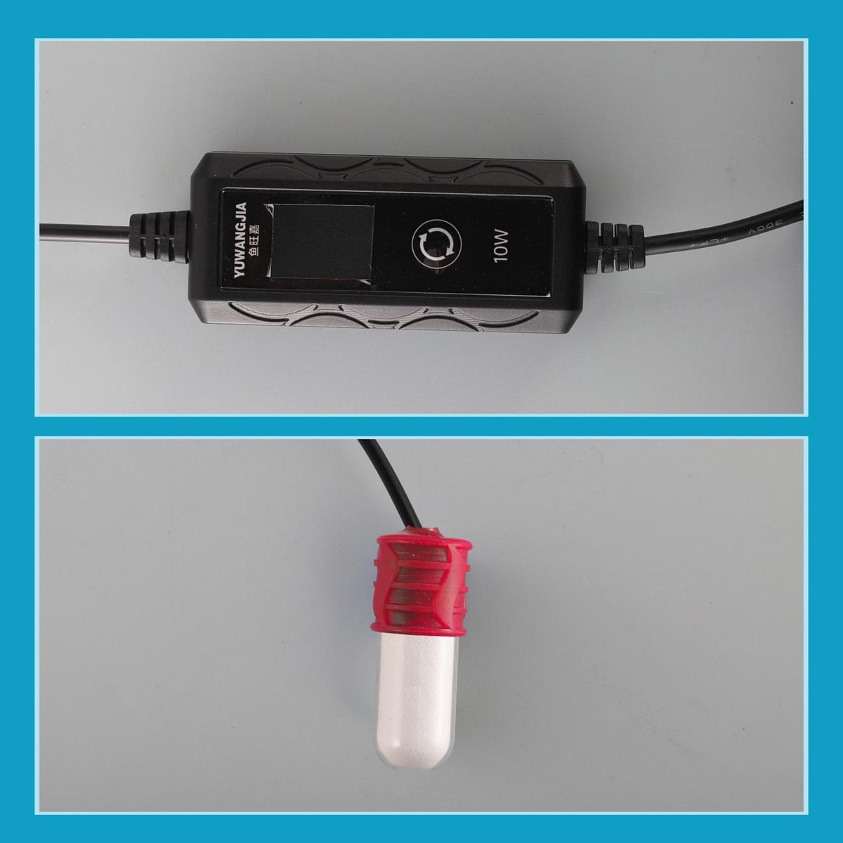 Aquarium Heating Rod Mini USB Submersible Aquarium Thermostat Red
