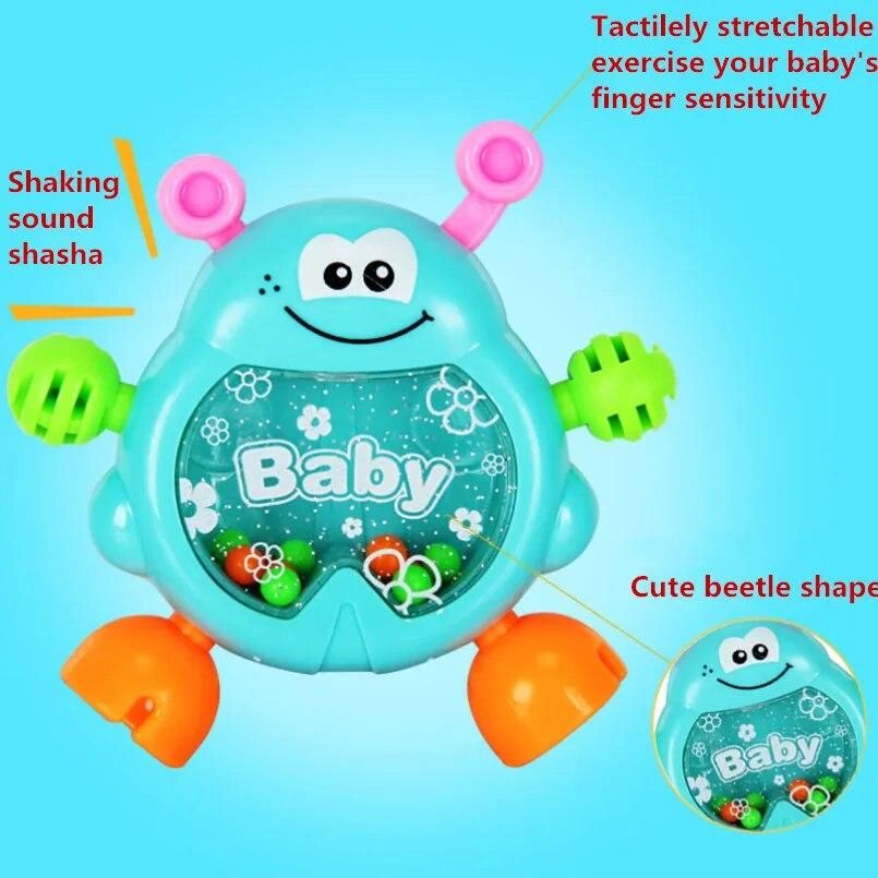 7pcs/Set Colorful baby rattle Teether Toys Teething molar Kids Educational toy 0-24 month toddler appease hand bell sensory toys