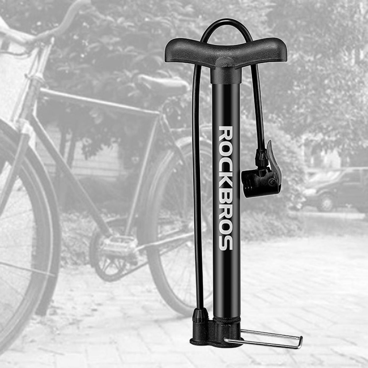 Mini Bicycle Floor Pump Cycle Hand Air Tyre Inflation Balloon Inflator