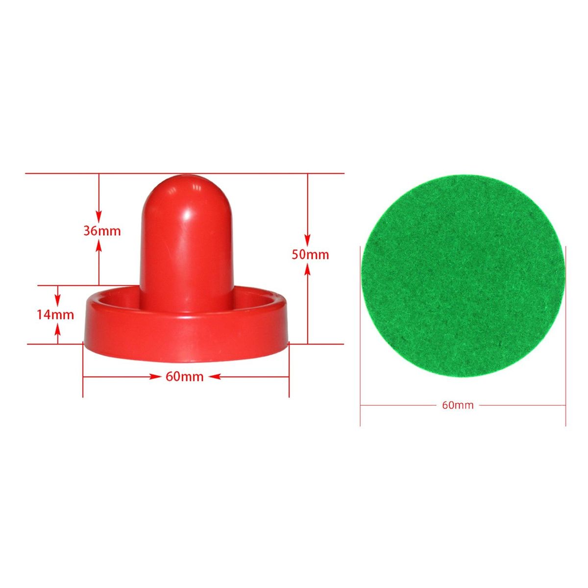 4PCS  Air Hockey Pushers And 8PCS Pucks