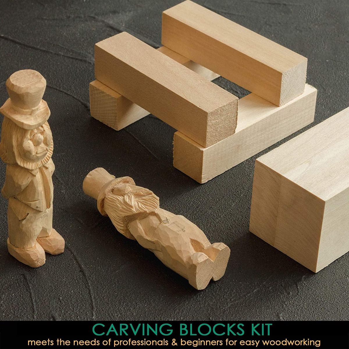 5 Pcs Carving Wood Blocks Whittling Wood Blocks Basswood