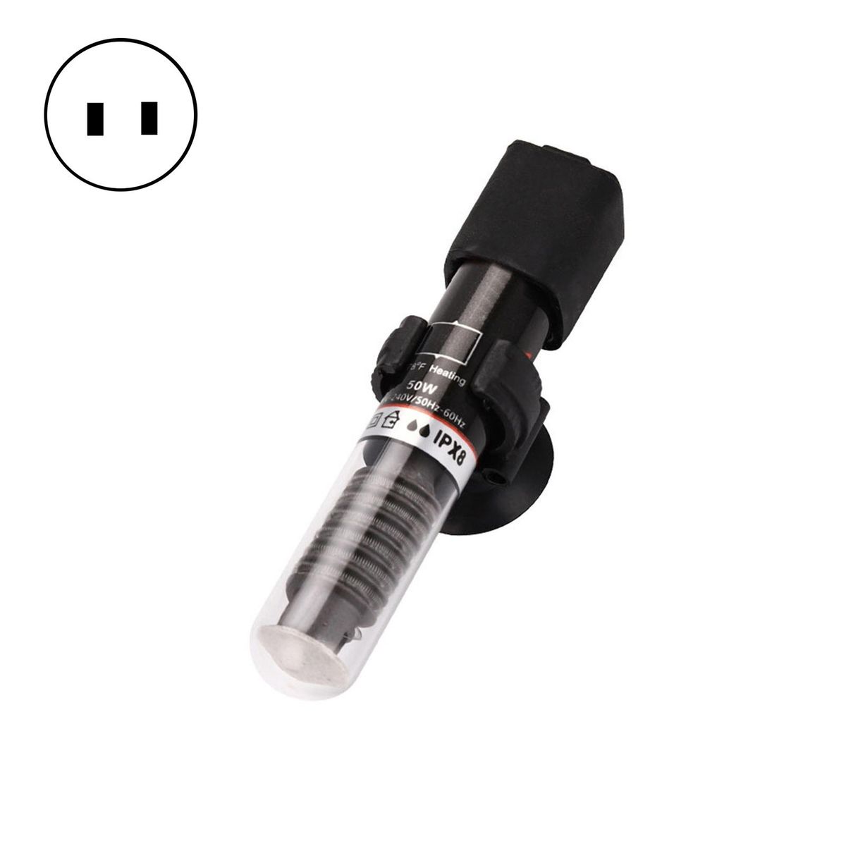 Fish Tank Heating Rod 25W50W Submersible Aquarium Heater US Plug