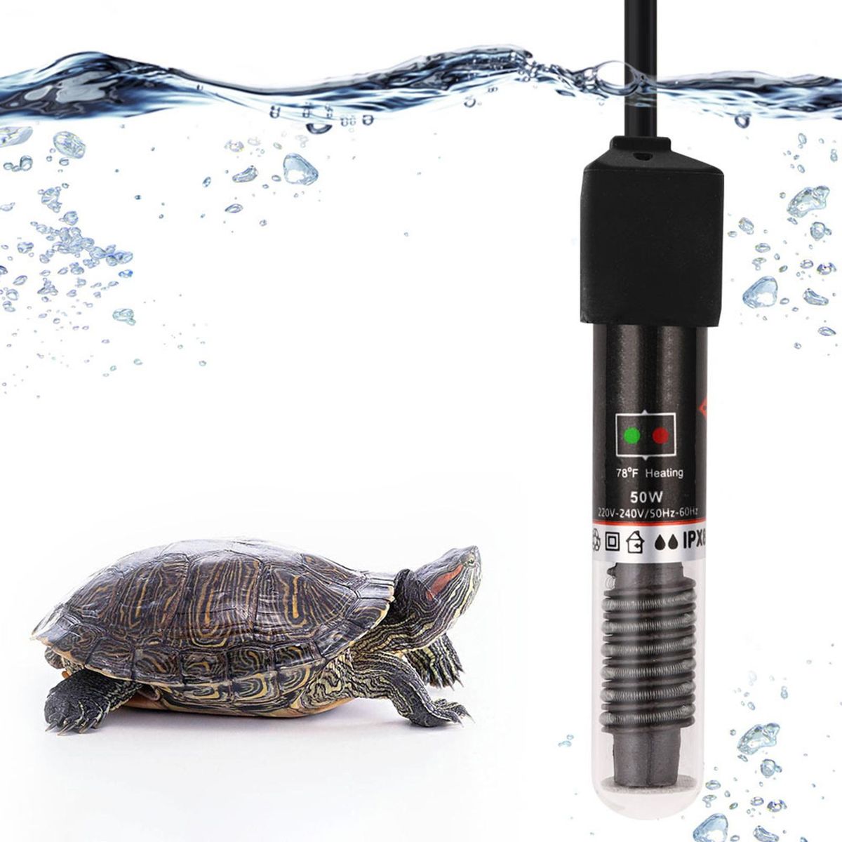 Fish Tank Heating Rod 25W50W Submersible Aquarium Heater US Plug