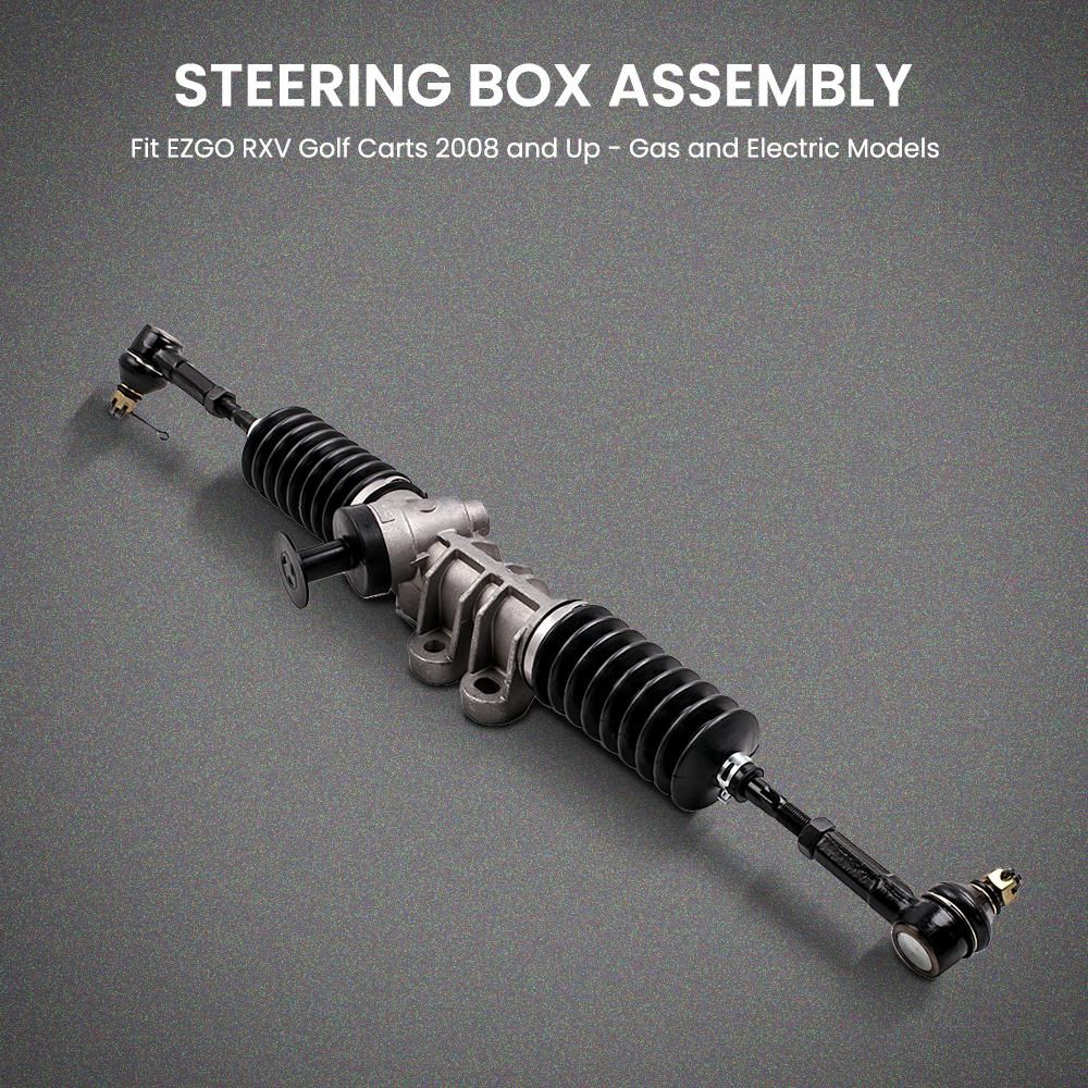 Front Power Steering Gear Box Fit For EZGO Golf RXV Electric Carts 2008-Up