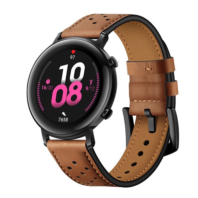 For Huawei Watch GT 2 46mm Smart Watch Strap Genuine Leather Band Bracelet For GT2 42mm /Honor Watch Magic 2 Straps Bands Belt