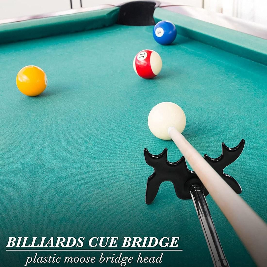 Billiard Cue Stick Bridge with Bridge Head, for Pool Table,