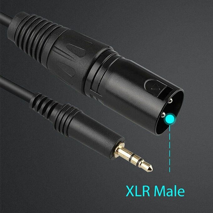 10FT 3.5mm To XLR 3-Pin Male/Female Plug Microphone Mic Cabl