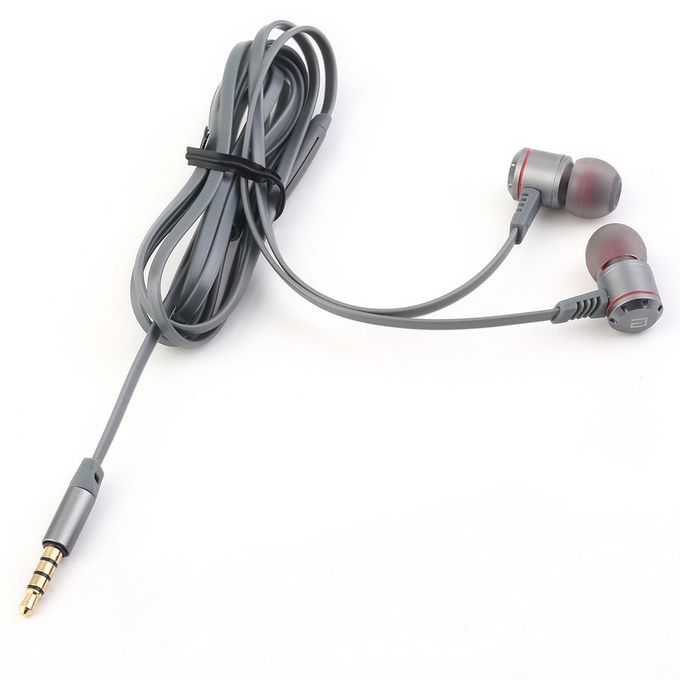 M410   Earphone Wired    R B  Hifi Earphones Headset With Mi -grey