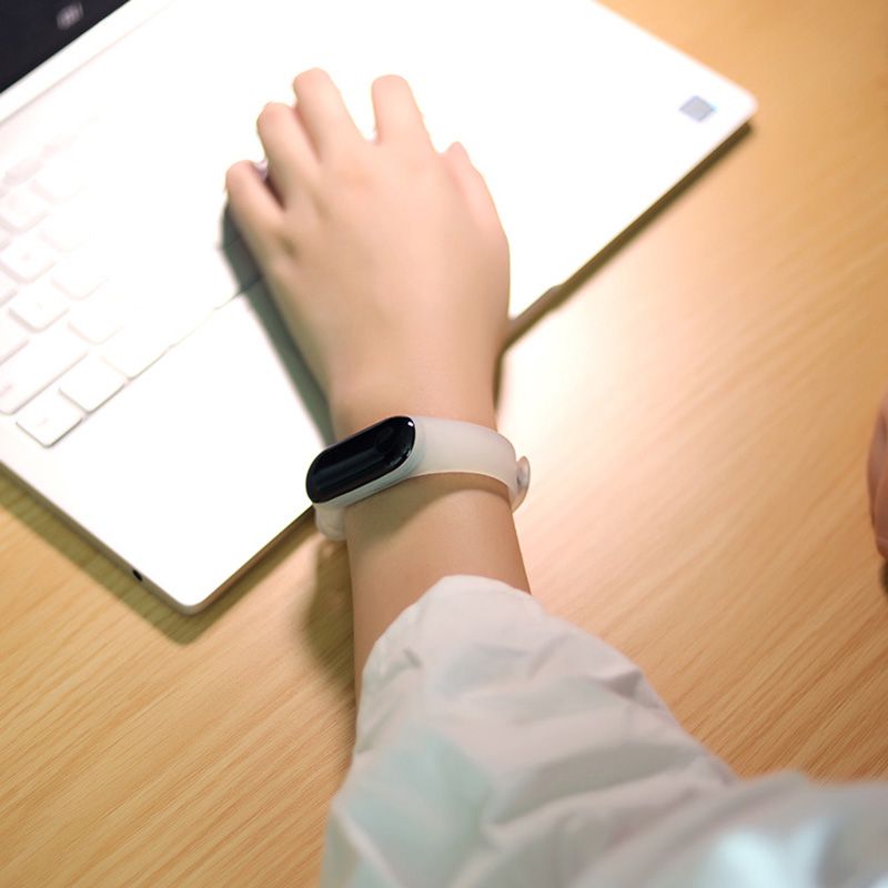 M3 M4 Bracelet For Xiaomi Mi Band 4 3 Bracelet Transparent Silicone Black Wrist Strap For Xiaomi 3 4 Band Smart Wristband M3plus