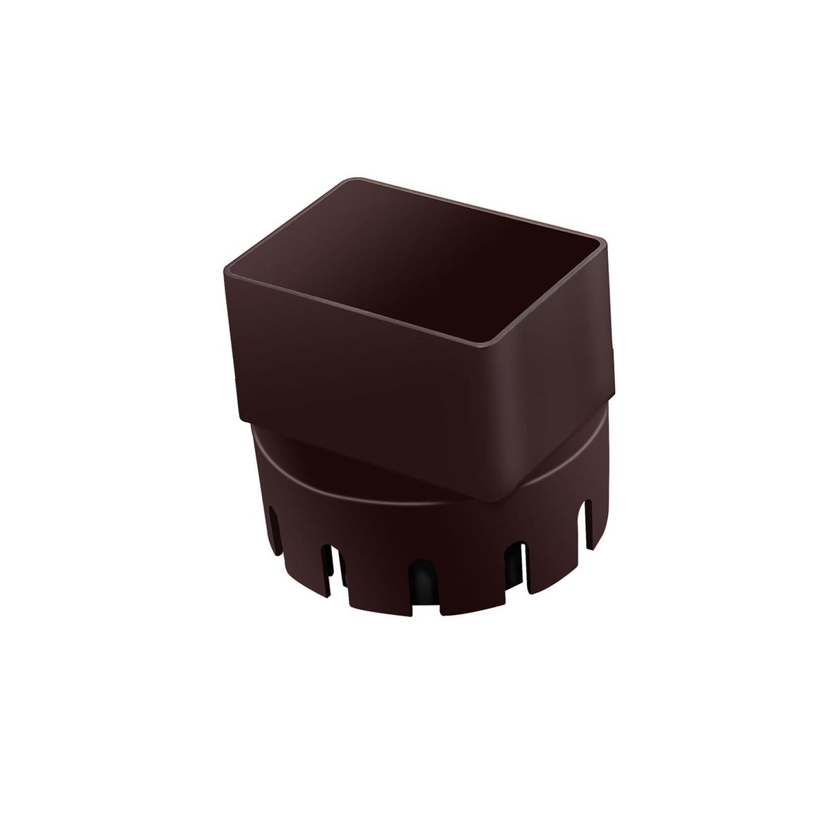Downspout Connector Roof Rain Gutter to Downspout Adapter Brown