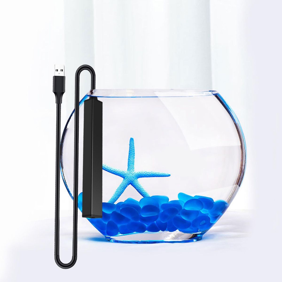 Water Heating Rod Over-Temperature Protection Submersible Fish Tank Heater 5W