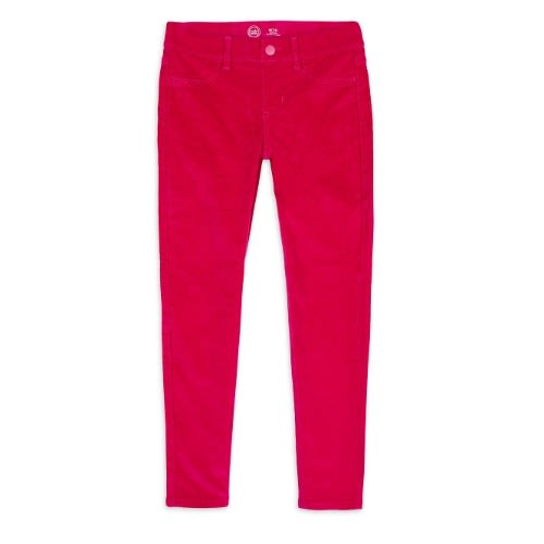 Girls Corduroy Pull On Jeggings - Pink
