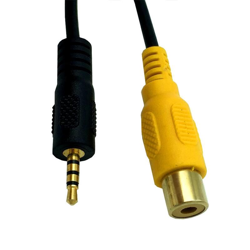 RCA to 2.5mm AV-IN Cable Car Rear View Camera TO GPS 2.5mm