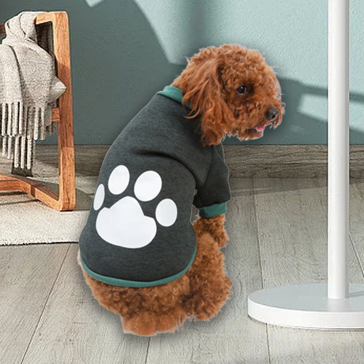 Pet Sweater Dog Pajamas Small Thin Puppy Outfit Atrovirens