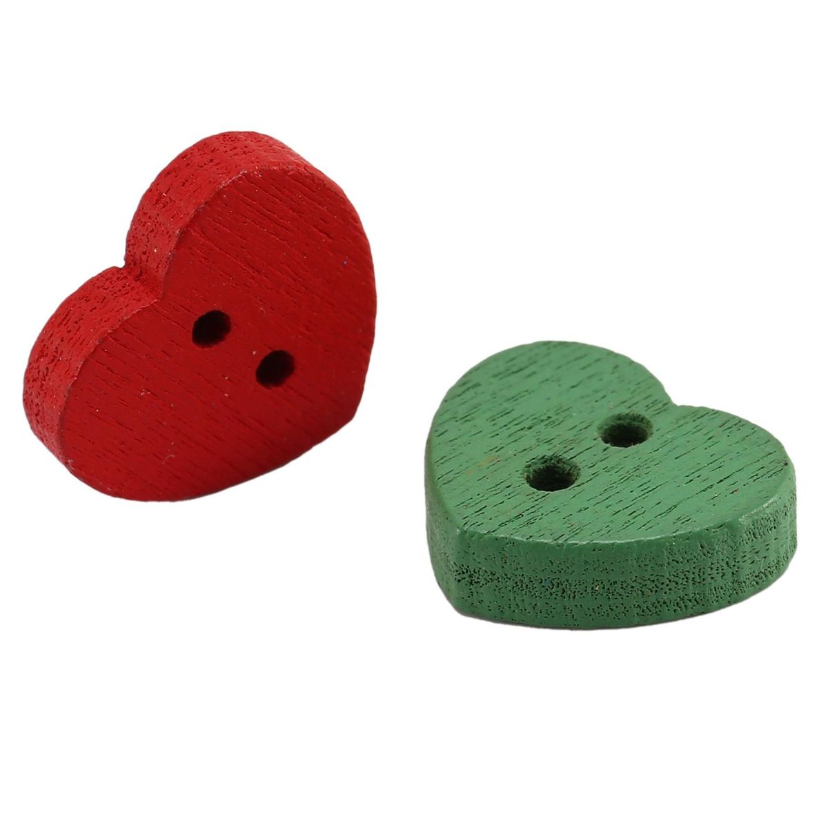 50 pcs Colorful Wooden Buttons Sewing Scrapbooking