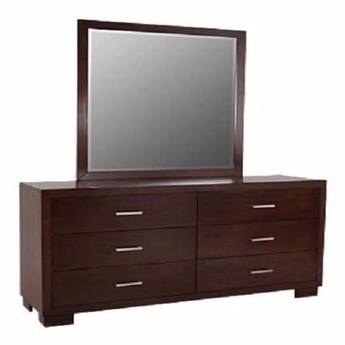 Double Dresser With Mirror - Brown - 4ft By 70