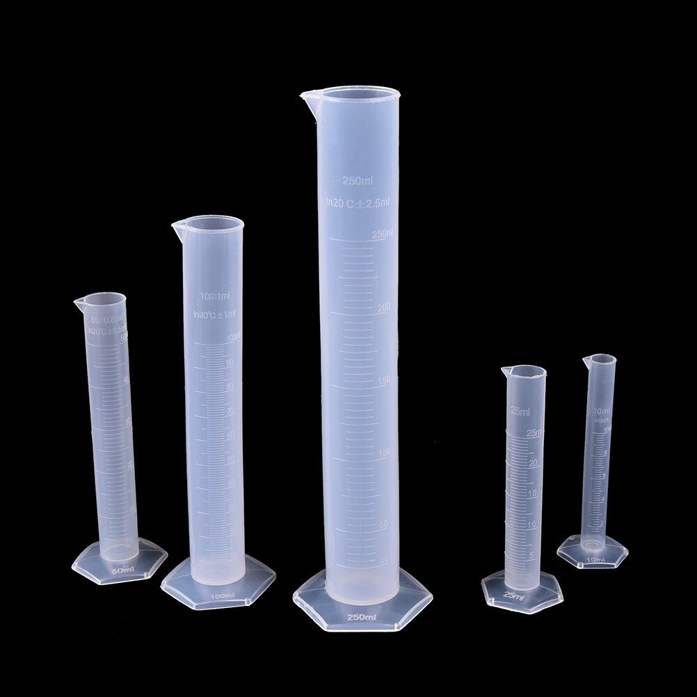 50ML Plastic Measuring Cylinder Graduated Tools Chemistry Laboratory Cylinder Tool Kitchen Student School Lab Supplies