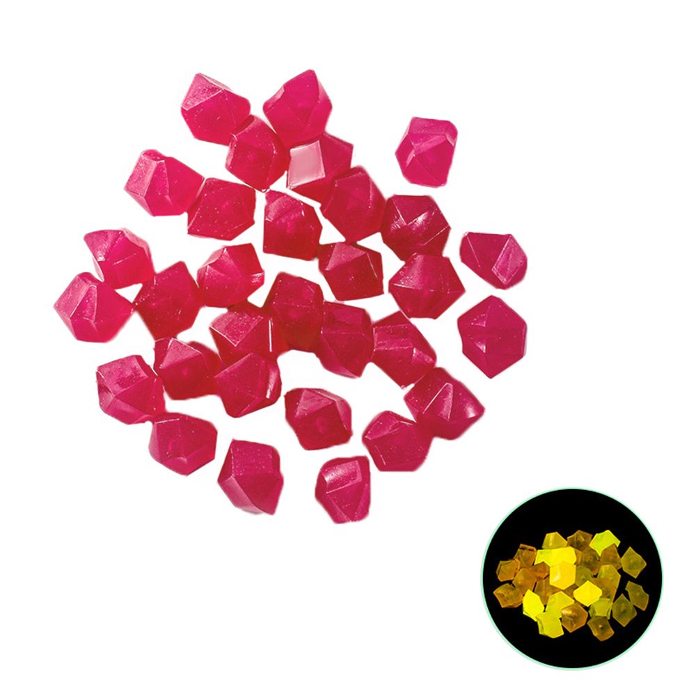100pcs Glow In The Dark Stones Glow Stones Diamond-Shaped