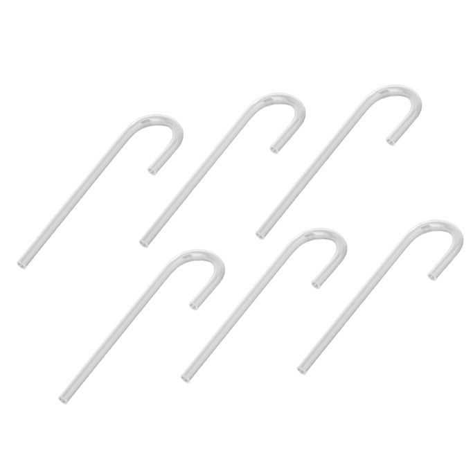 6pcs Mini Acrylic Pipe U Shape Tube Bend For Aquarium Co2 System