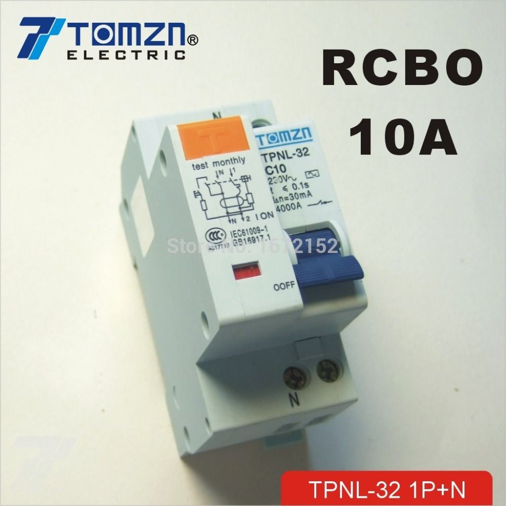 DPNL Residual 230V~ Circuit Current 60HZ 50HZ 10A 1P+N
