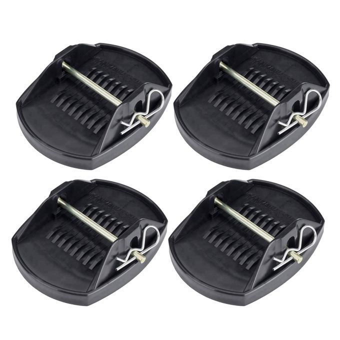 4 Pieces Caravan Jack Pads Anti Sag Outrigger Pad Adapter For Trailers