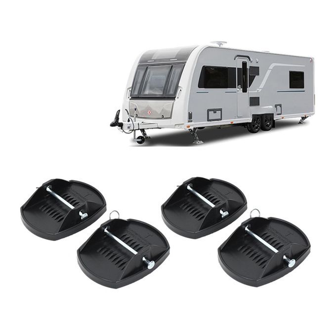 4 Pieces Caravan Jack Pads Anti Sag Outrigger Pad Adapter For Trailers