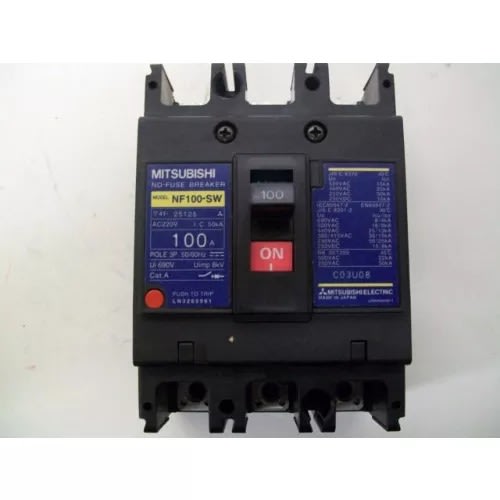 Mitsubishi - 3 Pole 100 Amp 690 Volt Circuit Breaker