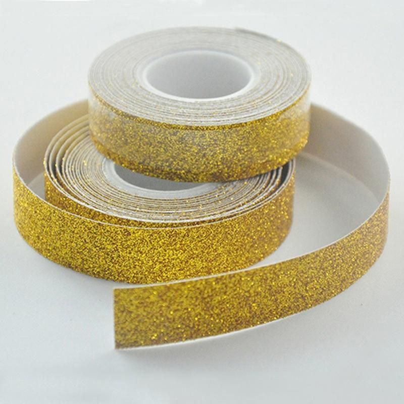 1.5cm x 10m Glitter Sparkle Washi Tape Self Adhesive-Silver