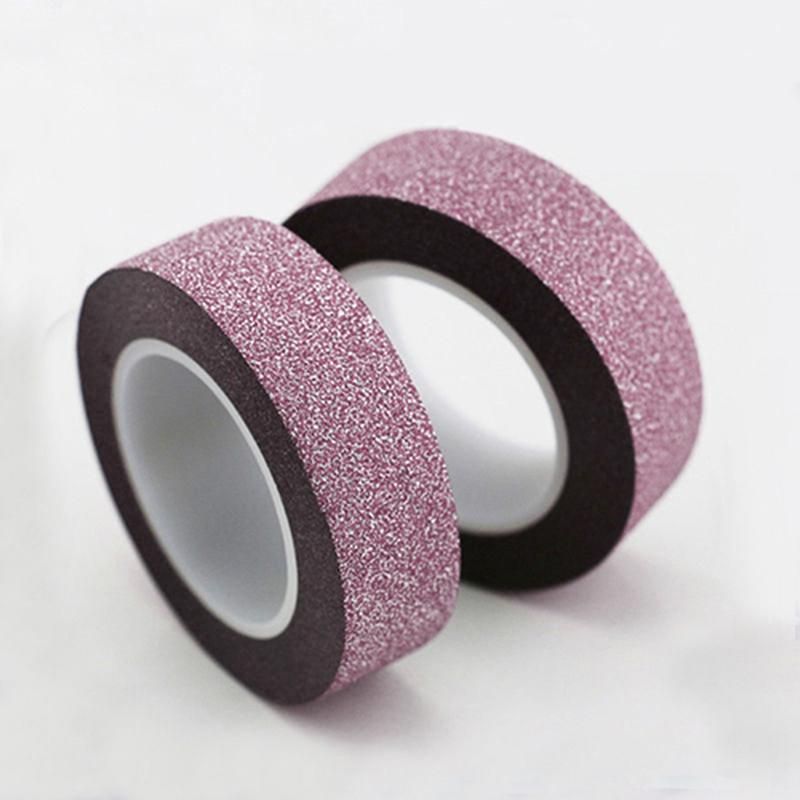 1.5cm x 10m Glitter Sparkle Washi Tape Self Adhesive-Silver