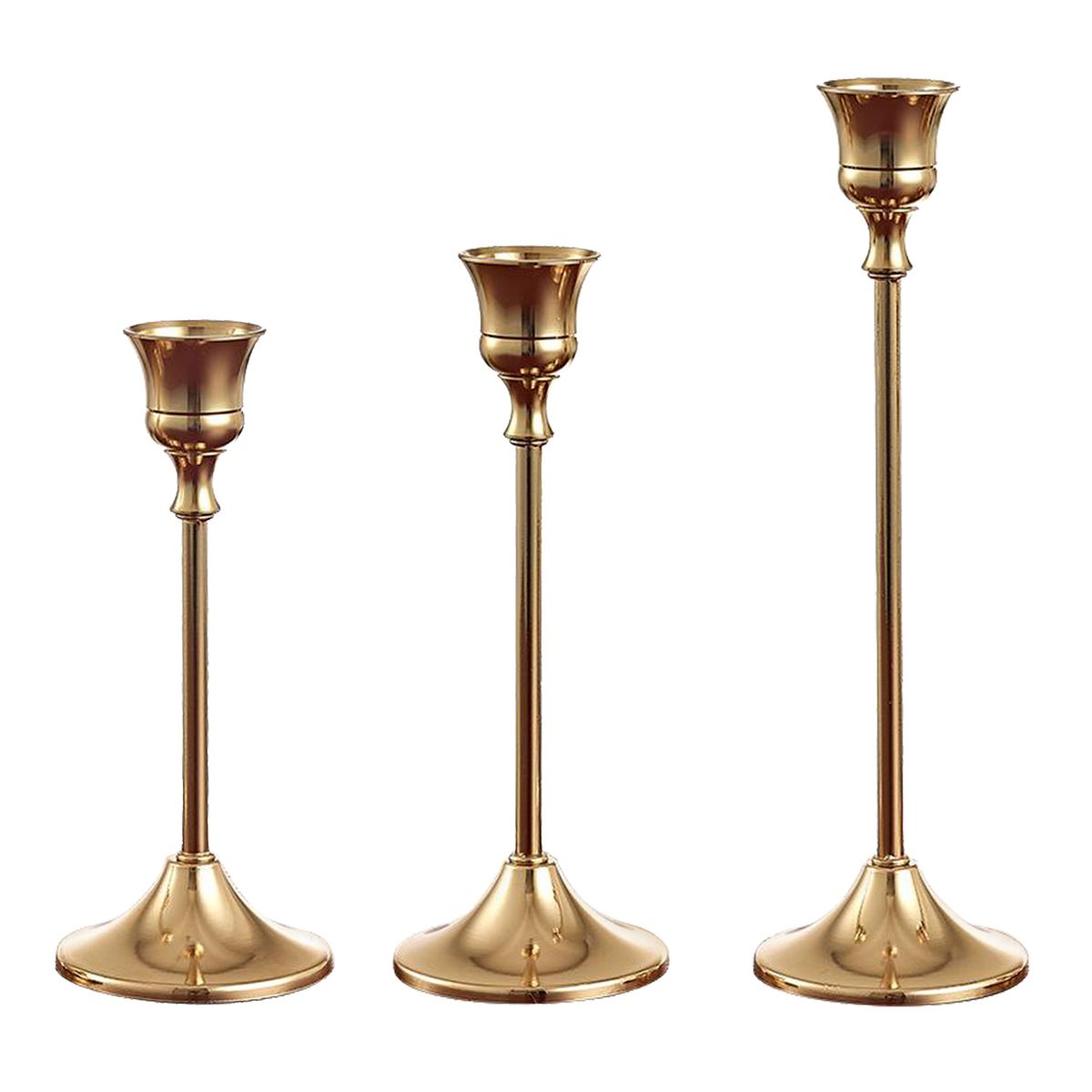 Metal Candle Stand, Candlestick Holders Gold, Taper Candle