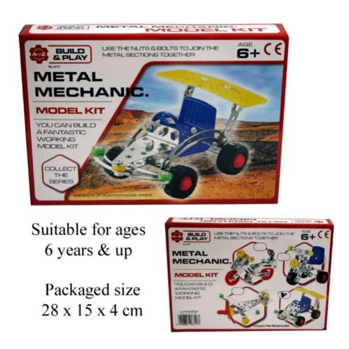 Build And Play Metal Mechanic Toy Kit - Ages 6+