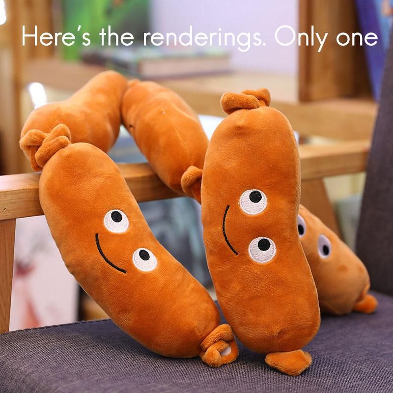 1Pc Stuffed Plush Sausage Toys 20CM Mini Stuffed Food Plush Dolls Pillow Creative Gifts New Plush Pillows