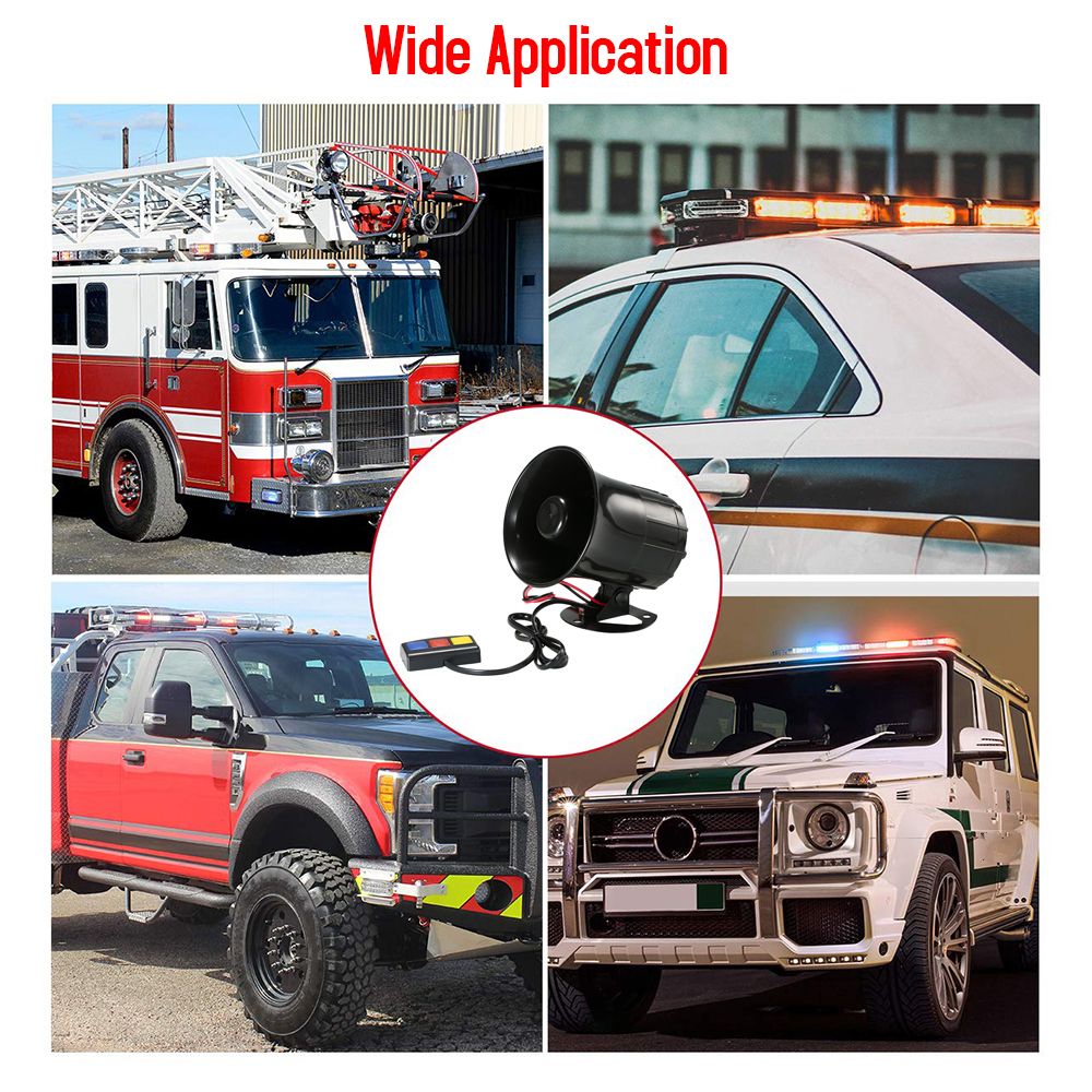 DC 12V 3 Tone Sounds Loud Speaker Security Warning Siren