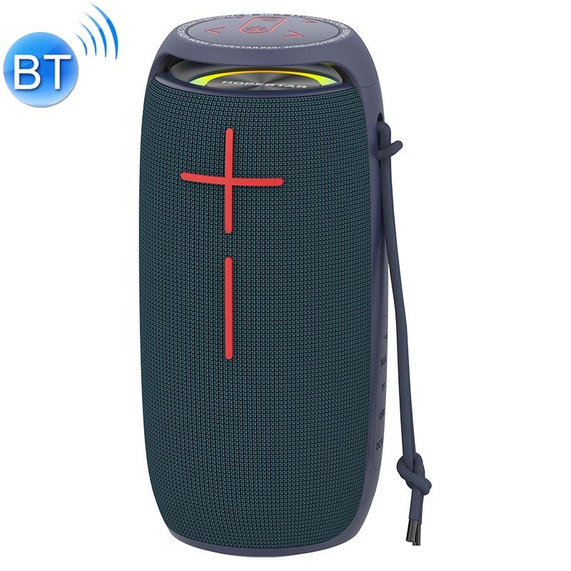 P29  Portable Outdoor Waterproof Round Square Head Bluetooth Speaker, Support Hands-free Call & U Disk & TF Card & 3.5mm AUX & FM(Green)