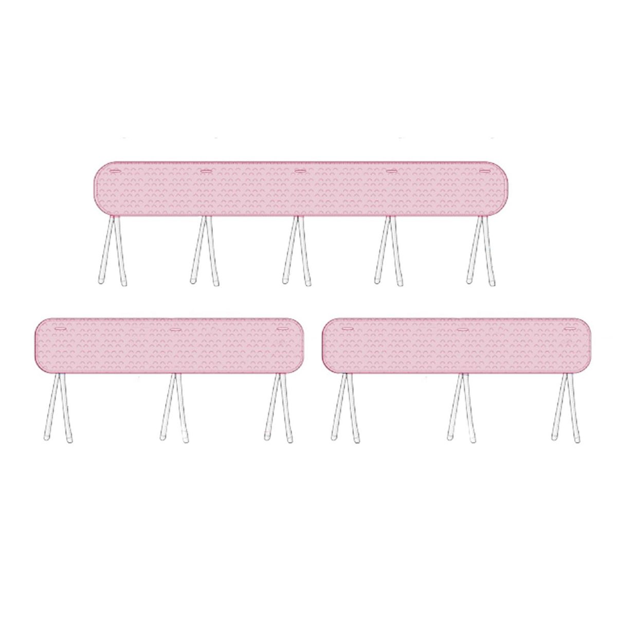 Bed Rail for Children Beds Soft Safe Bed Rail Protection Set Baby Pink
