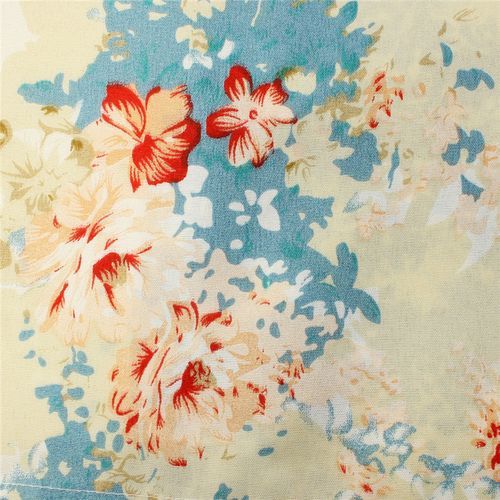 Blue Flower Single N Double Queen King Size Bed Set Pillowca